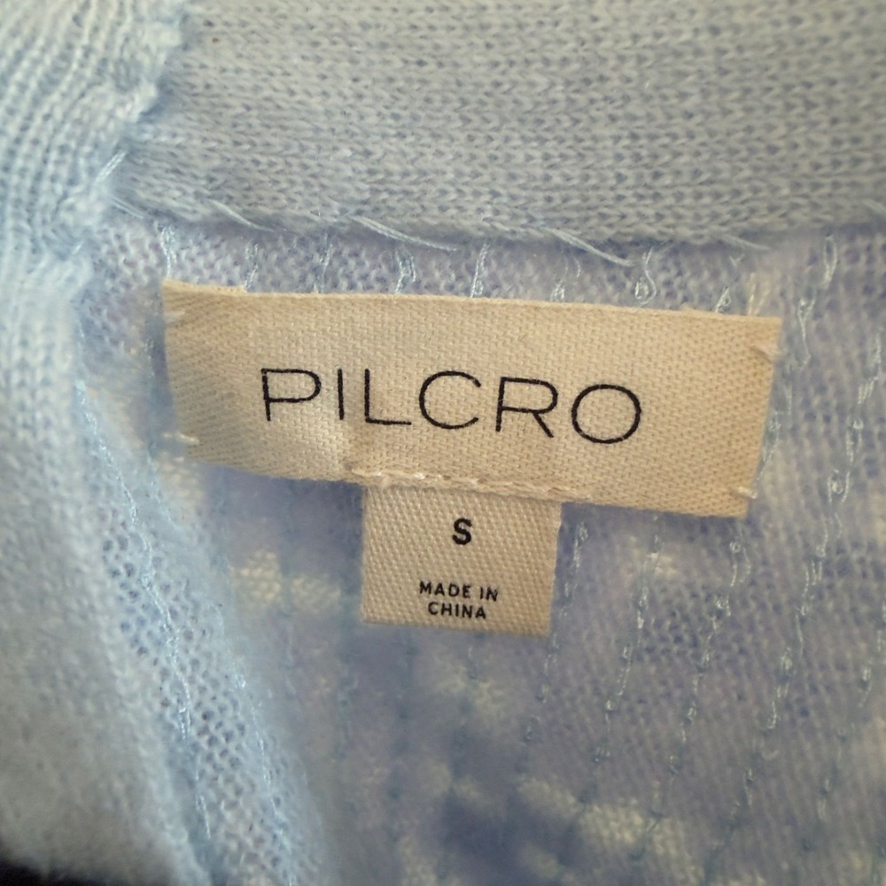 Pilcro Anthropologie $158 Sweater Size Small Cashmere Blend Sequin Mermaid (NEW) - Picture 6 of 7